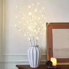 Bateria operado Birch Branch LED Light, luzes festivas brancas, festa de Natal, decoração do casamento, galho, ao ar livre, 1 pc - loja online