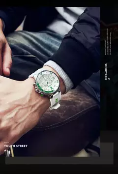PLAYBOY-Relógios de pulso quartzo impermeável masculino, relógios esportivos, pulseira de silicone, relógio de luxo, marca top, 2022 - comprar online