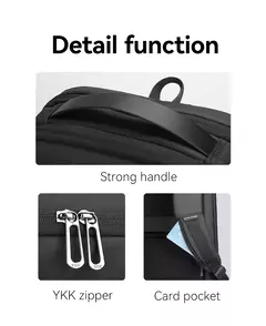 MARK RYDEN-Mochila Laptop Slim para Homens, Mochila Minimalista Empresarial, YKK Zipper, Resistente a Riscos, USB - Wolf Magazine