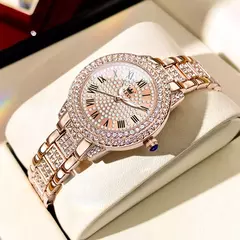 OLEVS Relógios das Mulheres Moda Original Quartzo Relógio De Pulso para Senhoras Roman Dial Deslumbrante Diamante Impermeável Luminoso Luxo Novo na internet