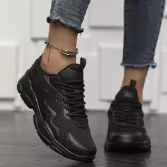 Tênis leves em malha para homens e mulheres, sapatos casuais versáteis e respiráveis, tênis pretos - Wolf Magazine