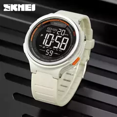 SKMEI-1841 Luxo Digital Sports Watch para homens, relógio de pulso impermeável, cronômetro, contagem regressiva, relógio militar, 1560
