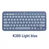 Logitech-k380 teclado bluetooth sem fio multi-dispositivo, ultra-fino, para windows, mac, chrome, ios, android
