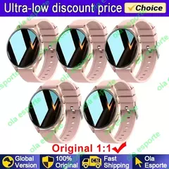 Imagem do Samsung-Galaxy Smartwatch para homens e mulheres, monitoramento de saúde AMOLED, relógio impermeável, assistente de voz, chamada Bluetooth, relógio inteligente, 2022