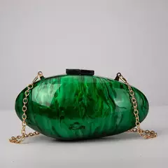 Sacos de noite acrílicos pérola para mulheres, bolsa de luxo, mini carteira feminina, bolsa de ombro corrente concha, crossbody, festa de casamento