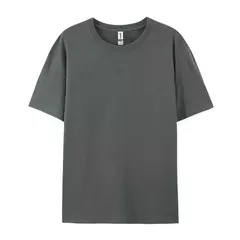 Imagem do Camiseta de manga curta feminina, 100% algodão, monocromática, branca, preta, solta, com o pescoço, casual, moda feminina, tops verão