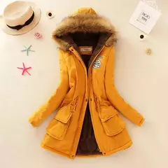 Casaco fino acolchoado de algodão para mulheres, parkas com capuz casual, sobretudo quente acolchoado, outono e inverno, 2023, 2023, emboridery, novo na internet