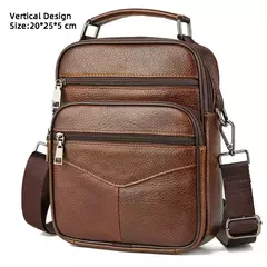 Sacos de couro genuíno para homens, bolsa crossbody masculina, mini pad, bolsa de ombro para menino, marca de luxo, moda quente - loja online
