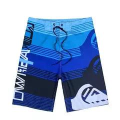 Calções de natação masculinos na moda de bain homme bermuda água praia shorts calças de secagem rápida havaiano praia férias wear