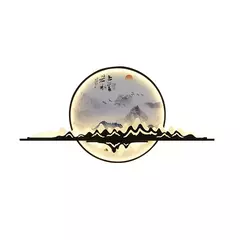 AFRA-Modern Wall Picture LED Light, chinês Criativo Circular, Mural Lâmpada para Casa, Viver, Quarto, Estudo, Mural - comprar online