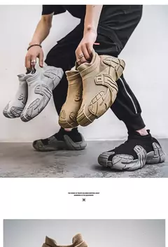 Tênis respiráveis para homens e mulheres, meias de tecido voador, sapatos casuais, tendência de personalidade, novo - comprar online