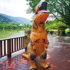 Adulto crianças trajes de dinossauro inflável terno vestido anime festa cosplay carnaval purim traje de halloween para homem mulher - Wolf Magazine