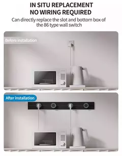 Tomada de parede, UE, Reino Unido Padrão, Universal, Casa, Cozinha, Banheiro, Escritório, Soquetes Ferroviários, Substituível, Qualidade High-End - comprar online