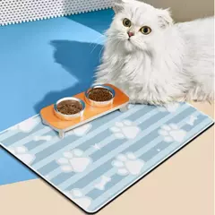 Tapete de alimentação para animais de estimação, tapete absorvente para comida e tigela de água, placemat para animais de estimação, sem manchas, secagem rápida, tapete para gatos, filhote de cachorro, acessórios para cães