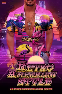 Flamingo desenho animado 3D dos homens camisa havaiana, roupas de praia extragrandes, manga curta, moda, verão, venda quente - comprar online