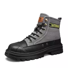 Botas de vaqueiro casuais masculinas, Sapatos de segurança plataforma para trabalho, Botas táticas militares, Montanhismo ao ar livre, Inverno - Wolf Magazine