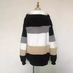 Casaco de capuz extragrande feminino com bolsos macios, streetwear quente, casaco solto, Lady Outerwear, outono, inverno, novo, 2023 - comprar online