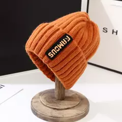 Gorros de tricô unissex para homens e mulheres, monocromático, macio crochê de lã, tampas de inverno quentes - comprar online