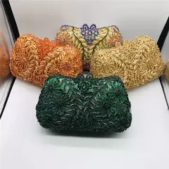 Mais recente design das senhoras bolsas de diamante crânio embreagem sacos noite feminina ladie casual corrente crossbody saco ombro sacos para festa