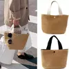 Fsafashion-bolsa de tecido palha para mulheres, bolsa casual para férias, bolsas com alça superior, bolsas de ombro retrô artesanais, moda feminina, 2024