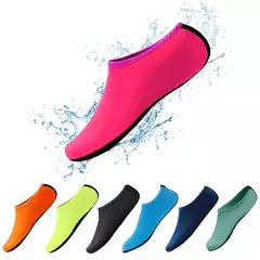 Sapatilhas antiderrapantes para água unissex, meias de mergulho, sandália de praia aquática de verão, sapato plano, chinelo marítimo para homens e mulheres - loja online