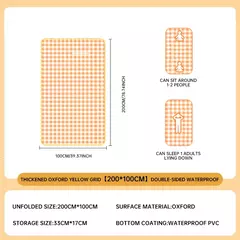 Impermeável e à prova de umidade portátil Tent Dormir Mat, Outdoor Camping Mat, Praia Piquenique Mat, Double-Sided filme de alumínio na internet