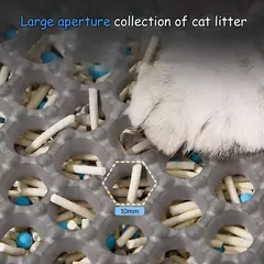 Imagem do Tapete de areia para gatos, 60cm x 90cm, à prova d'água, camada dupla, caixa de areia para animais de estimação, tapete antiderrapante, areia, lavável, limpo para animais de estimação