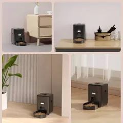 2l alimentador automático para animais de estimação dispensador de comida inteligente para gato e cão alimentação quantitativa regular com registro tigela de alimentação pet supplie - Wolf Magazine