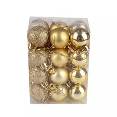 Imagem do Christmas Tree Bauble Pendurado Ornamento para Decoração de Casa, Xmas Ball, Pendant Balls, Party Decor, 30mm, 24Pcs