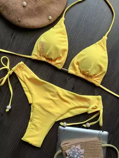Fato de banho triangular sexy para mulheres, biquínis brasileiros, maiô halter, maiô push up, corrente de metal, biquíni de praia, novo, 2023 - Wolf Magazine