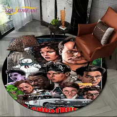 Imagem do Cartoon G-Ghostbusters filme tapete de área redonda, tapete tapete círculo par