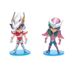 Anime Saint Seiya Cavaleiros do Zodíaco Shiryu Shun Jabu Hyoga PVC Action Figure Coleção Modelo Brinquedos Presentes 5 pçs/lote - comprar online
