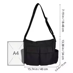 Mulheres Vintage Handbag Canvas Adolescente Ombro Tote Bags Messenger Bags Senhoras Casual Bolsa Crossbody Purse - loja online