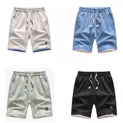 2023 verão calções masculinos esportes de cinco pontos calças soltas casual praia calças cor sólida tendência exterior wear tamanho grande shorts 8xl - comprar online