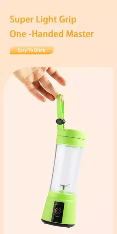 Mini Espremedor Recarregável Portátil, Elétrico, 6 Lâminas, Copo De Suco, Liquidificador De Frutas, Cozinha, Pequeno, Automático, Portátil, Smoothie Food, Casa