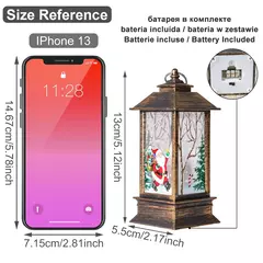 Imagem do Natal LED Light Lantern, Decoração para casa, Quarto, Fairy Lights, Ano Novo, Lâmpada decorativa, 2023