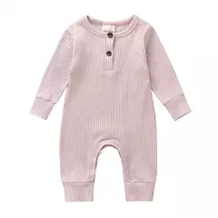 Romper de manga comprida unissex para bebê recém-nascido, cor sólida, roupas de algodão infantil, 3-18 meses, verão - Wolf Magazine