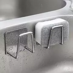 Aço inoxidável pia esponja rack para esponja, bola de arame, pasta de drenagem, parede interna, suprimentos de cozinha, 1pc - comprar online