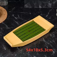 Preto Vermelho Sushi Sashimi Barco, Prato De Marisco, Bandeja De Sashimi De Salm - loja online