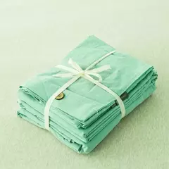 Conjunto de edredão duplo, Conjunto de cama de algodão torção sólida, Quilt Cover King Size, 100% Algodão, 220x240, 3Pcs - Wolf Magazine