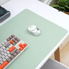 Mouse Pad de couro PU portátil, camurça branca, impermeável, antiderrapante, grande esteira de mesa de jogos, teclado de computador - loja online