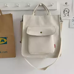 Imagem do Bolsa de ombro minimalista feminina, sacos de lona casual portátil crossbady