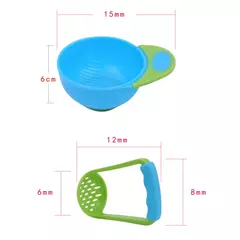 Imagem do Tigela de moagem de comida para bebê, moedor infantil complementar de 2 peças, esmagando frutas, espremendo suco, moinhos de alimentação seguros e higiênicos