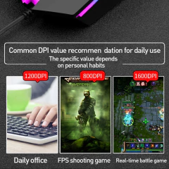 X3 usb com fio coumpter mouse para jogos colorido brilhante ergonômico mouse para jogos 4 botões 800-1600dpi led gamer ratos para computador portátil - loja online