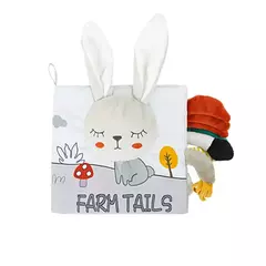 Bebê macio 3D Touch Feel Livro de pano de alto contraste, aprendizagem precoce sensorial, carrinho de criança infantil, 0-12 meses - comprar online