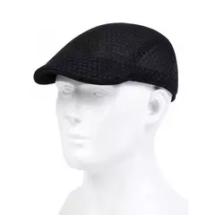 Imagem do Bonés de jornaleiro de malha respirável masculino, chapéus de pintores britânicos, boné liso, boinas hip hop, primavera e verão