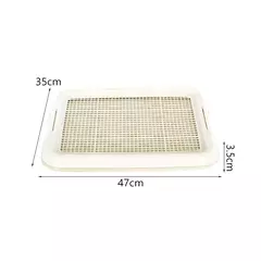 Vaso sanitário para cães, malha removível antiderrapante, bandeja de treinamento para cachorro, suporte para almofada de xixi para cães pequenos, gatos, animais de estimação, suprimentos de limpeza