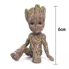 Disney marvel vingadores groot mini figura caneta titular vaso de flores anime brinquedos figura ação sentado groot natal crianças brinquedos presentes - Wolf Magazine