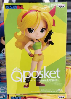 Original banpresto q posket dragon ball z almoço lazuli bulma figura de ação colecionável modelo boneca brinquedos anime figurals brinquedos - comprar online