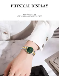 Curren-relógio de quartzo feminino, original, elegante, feito de aço inoxidável, à prova d'água, para as mulheres - Wolf Magazine